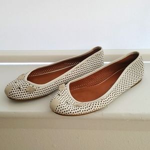Marc Jacobs Mouse Flats, white 38 1/2
